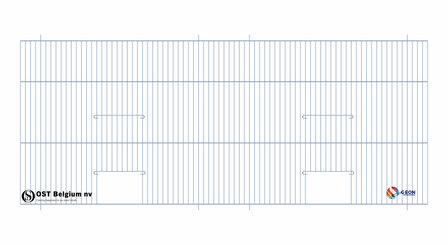 Voorfront 100x40cm (2 Deuren)