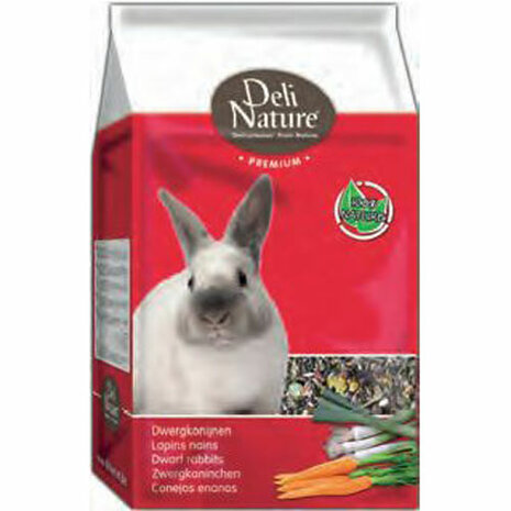 Deli Nature Premium dwergkonijn 3 kg.