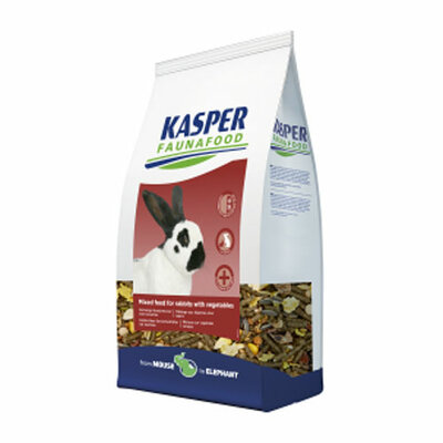 Kasper Faunafood Hobbyline Gemengd Konijnenvoer Met Rode Wortel 3,5 KG