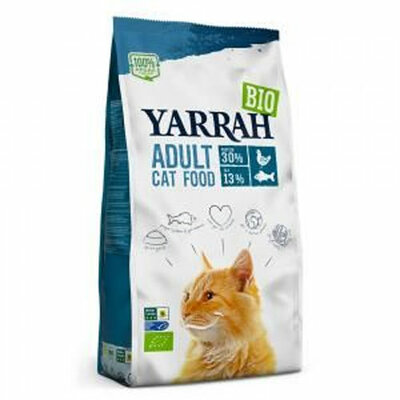 Yarrah Cat Biologische Brokken Vis (Msc) Zonder Toegevoegde Suikers 2,4 KG