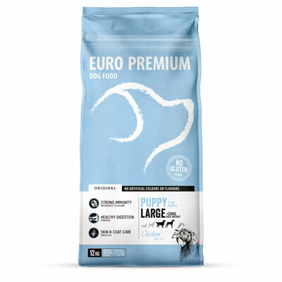 Euro-Premium puppy large chicken&rice 12kg